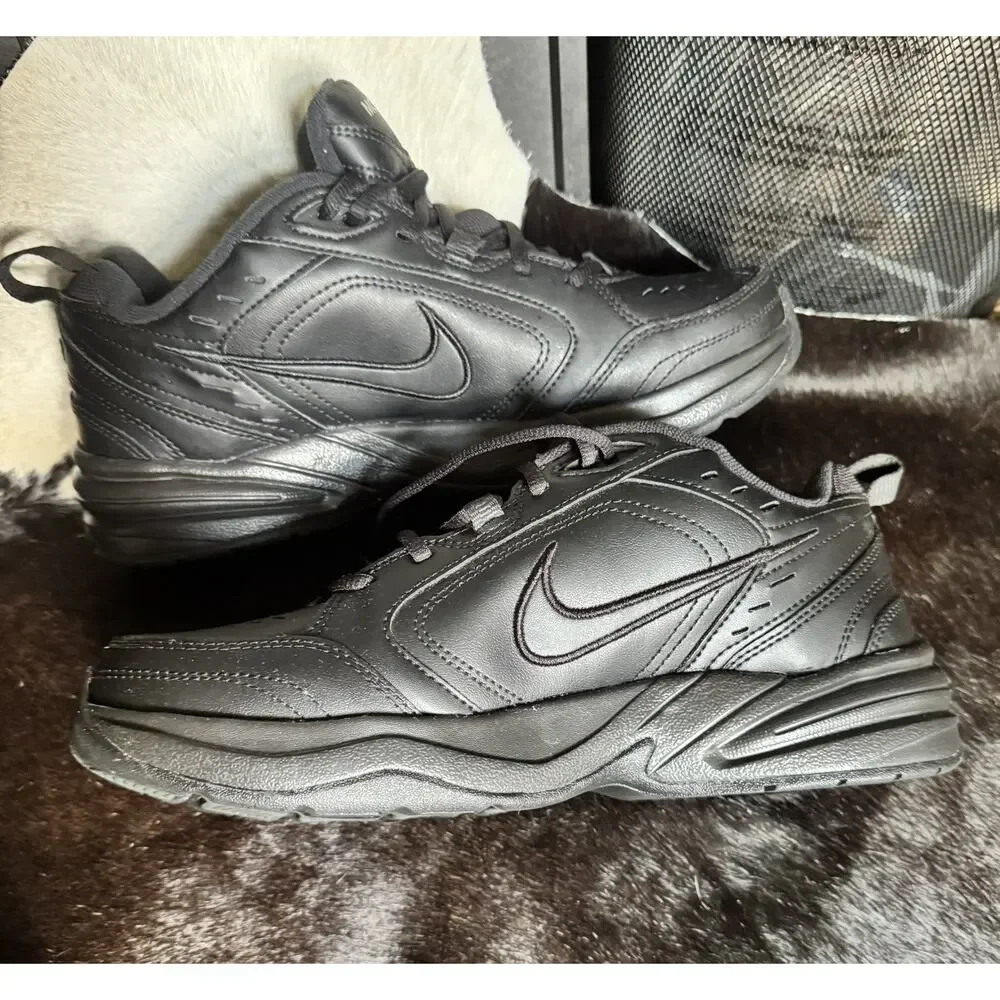 Nike Air Monarch 4 Triple Black Sneakers 415445-001